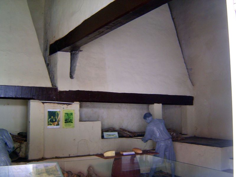 The bakery, with Dutch ovens.