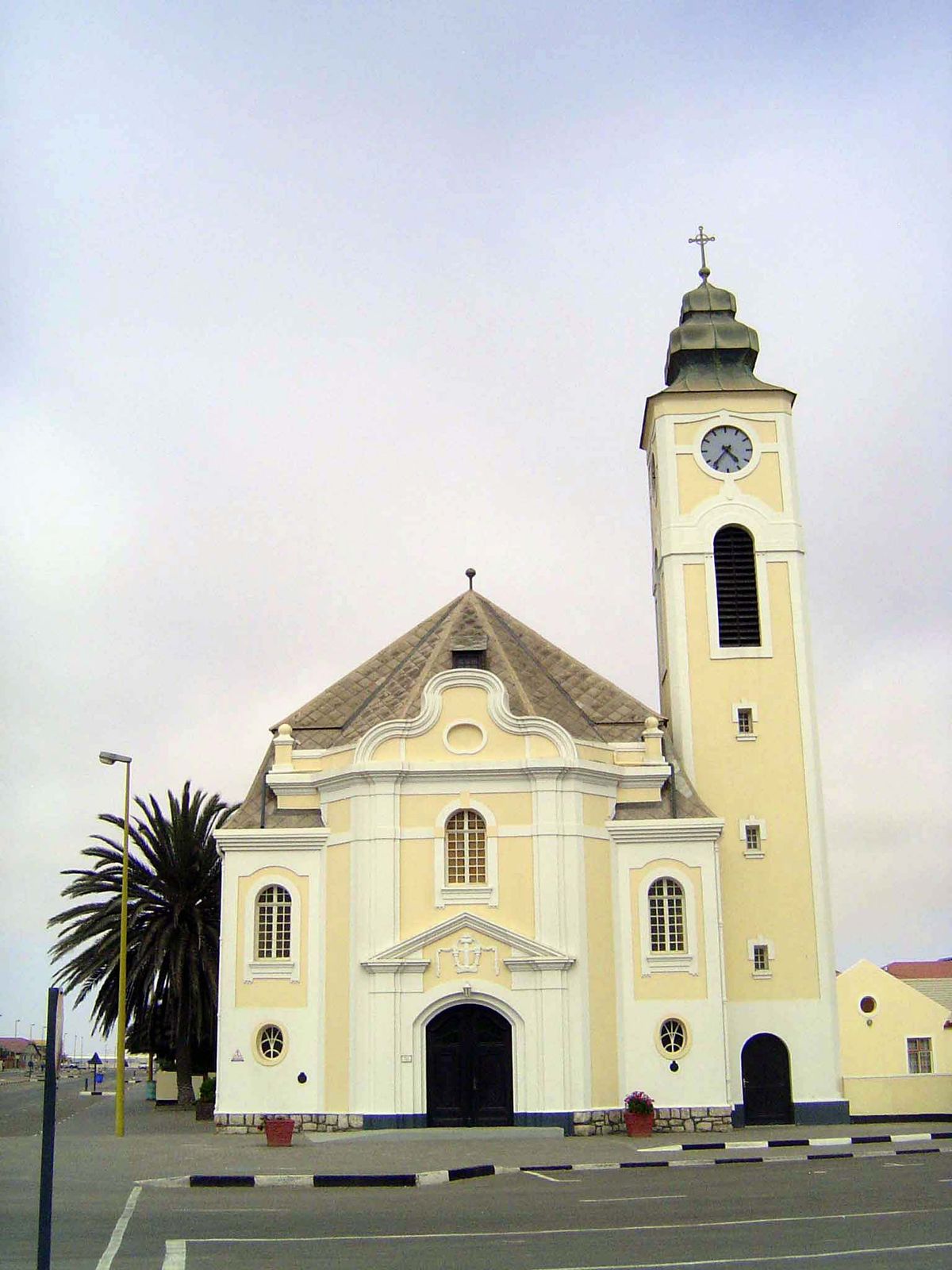 Across the street is the German Evangelical Lutheran Church, from 1910.