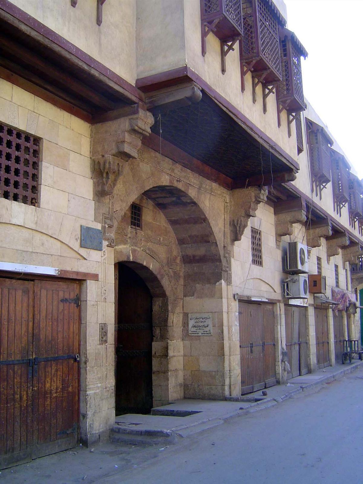 No. 591 For example, we've turned down an alley and come a block to the east to find the partially restored Sabil and Wikala— that would be 