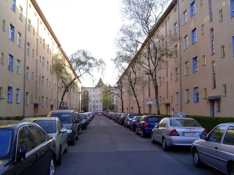 The streets between the buildings are fairly grim.