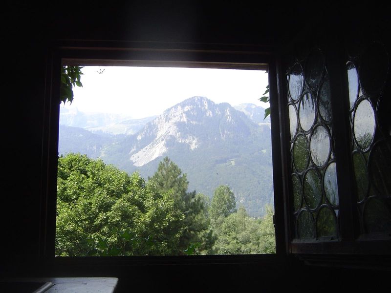 View from the museum window; the view is over the Inn.