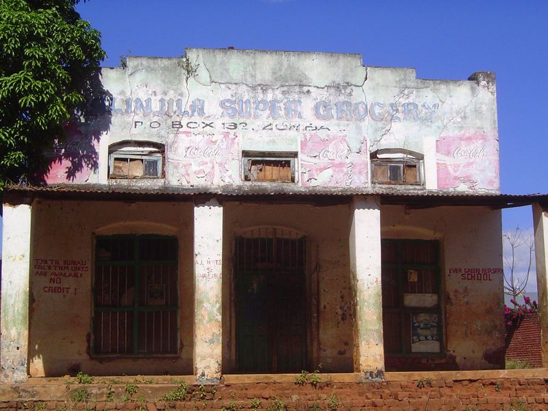 Relic on the outskirts of town.