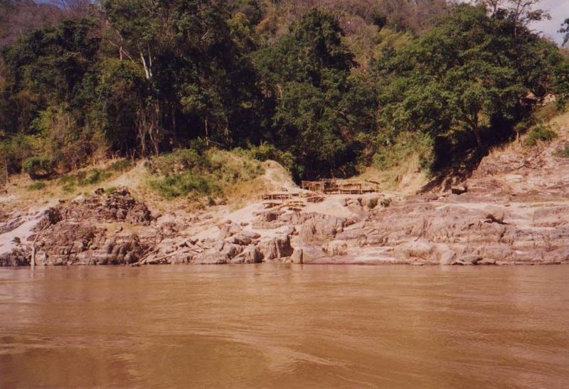 More patches of rocky banks.