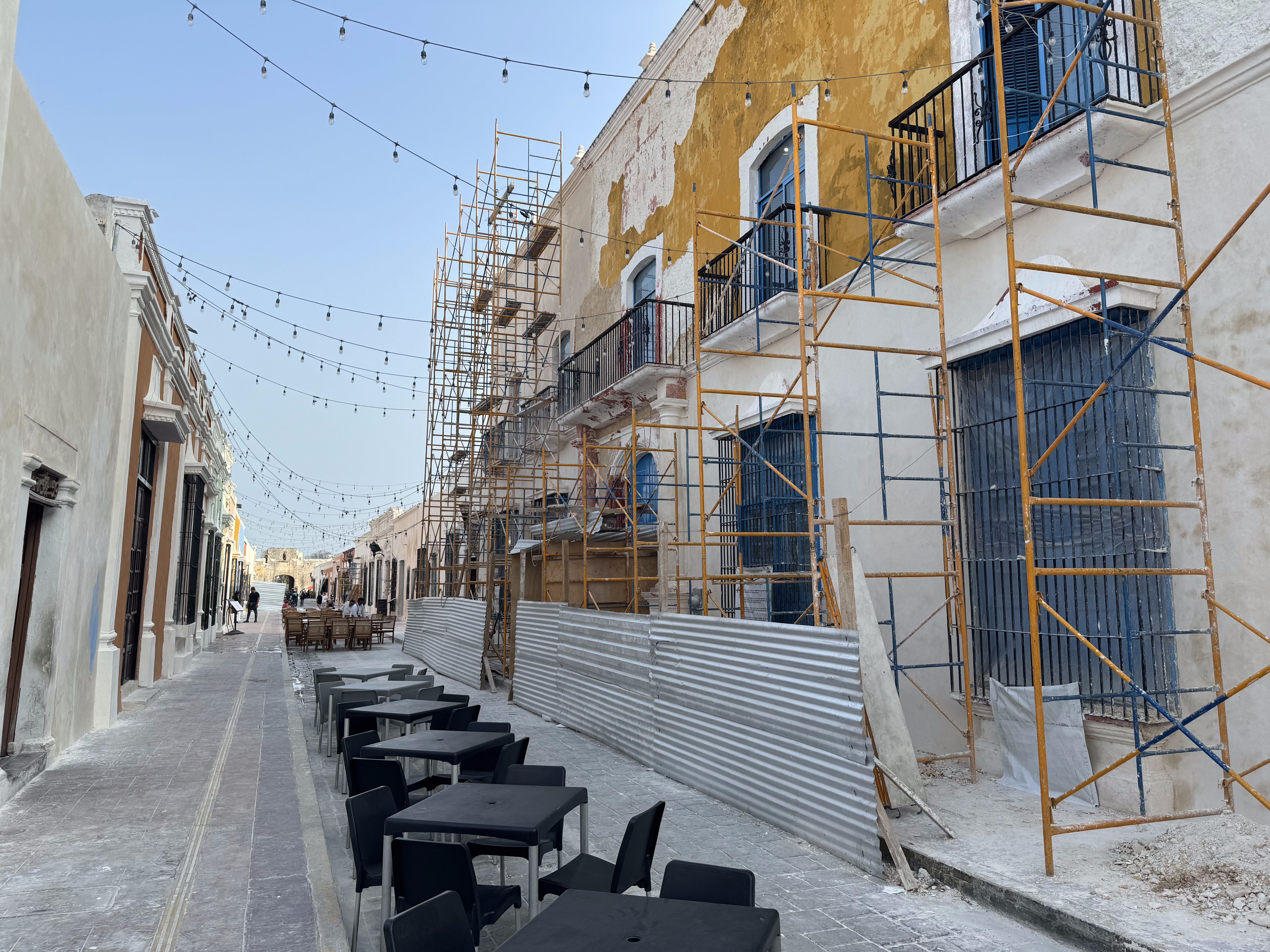 As in Merida, there's a lot of sprucing-up going on.