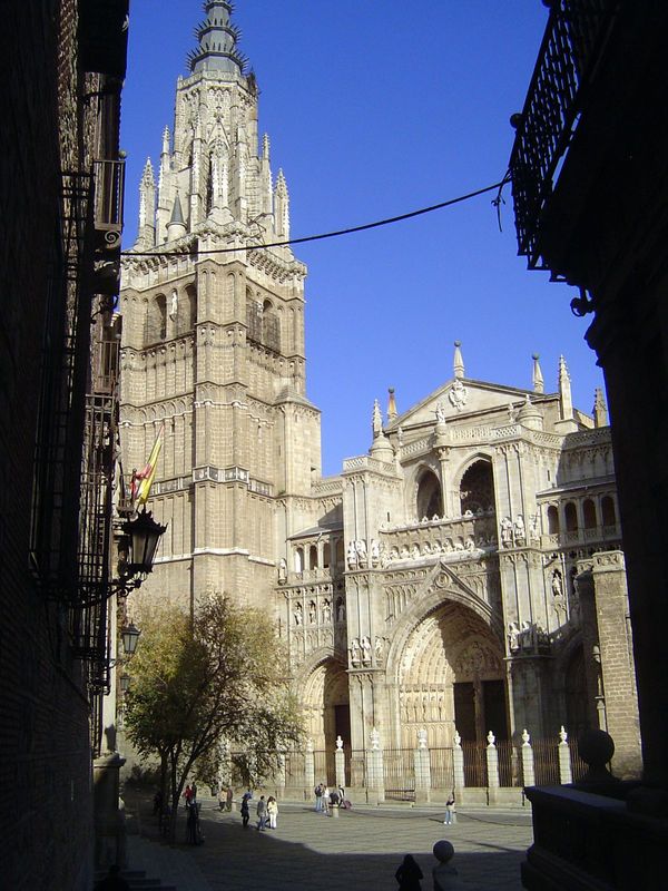 At last the cathedral, begun in 1227 on the site of the city's central mosque, notoriously seized during the absence and against the will of