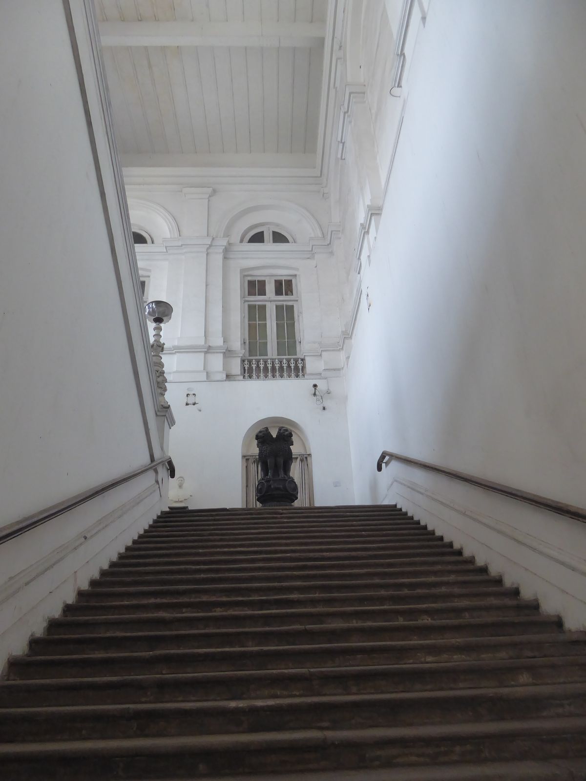 How's this for a staircase up to the first floor?