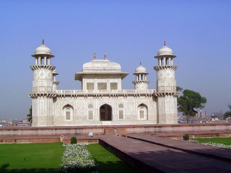 Each side has three entrances, though the side ones are blocked with jalis, or carved screens.