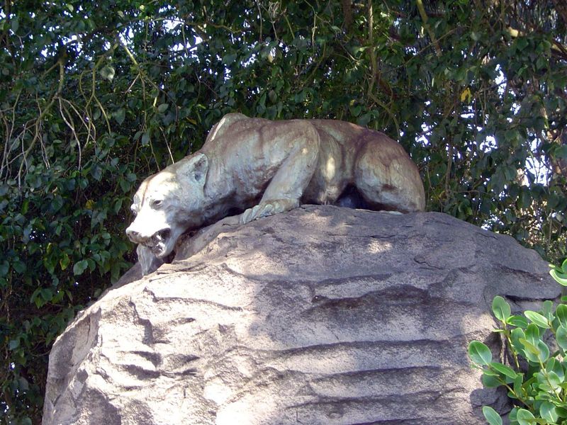 Golden Gate Park has been much more stable. It was only a block away from the boy's home. Here's a statue that marked the entrance the boy u