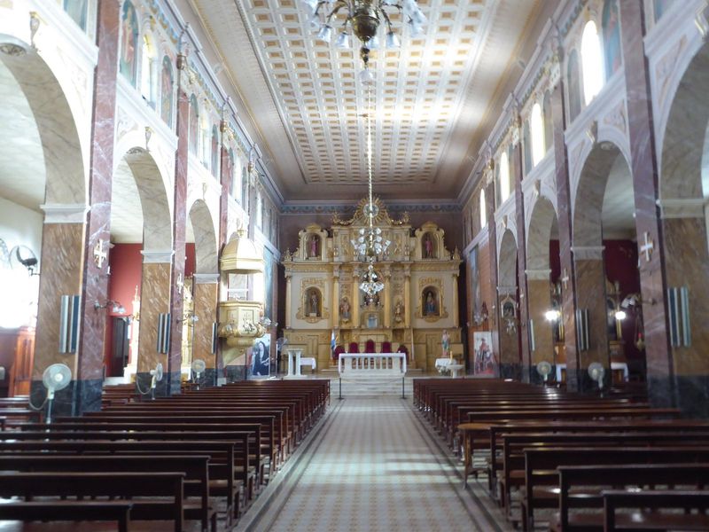 Interior: lots of marble and gold.