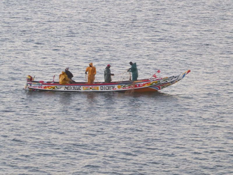 If the traffic drives us nuts, we can watch the fishermen.