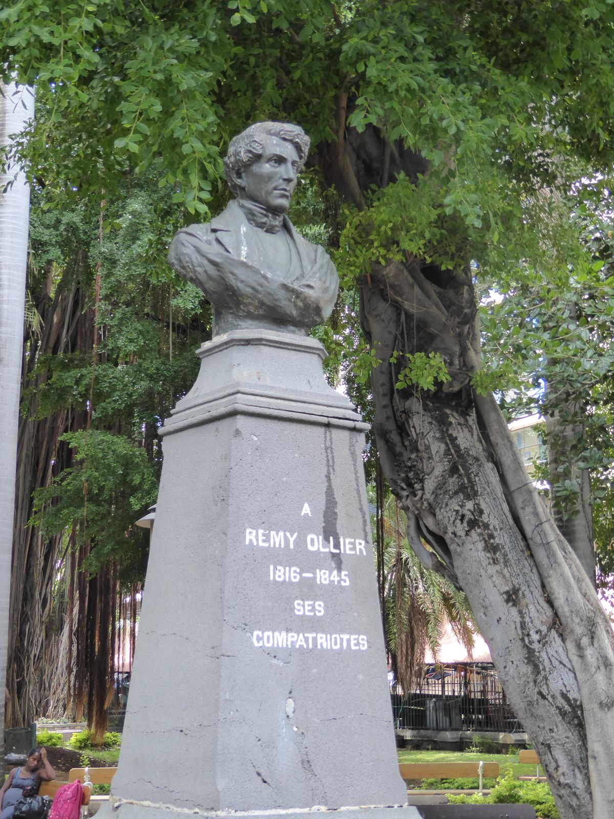From the other side of the tracks, Ollier was the son of a French captain and a freed slave. He became a journalist and founded The Sentinal