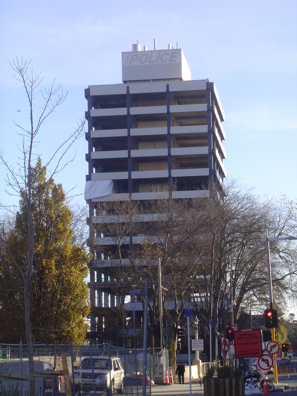 Downtown, the central police station was earmarked for demolition.