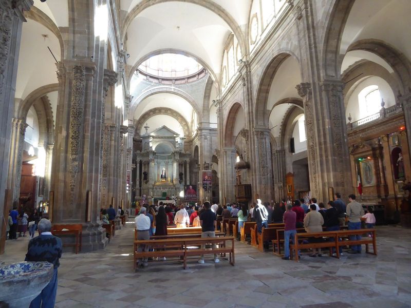 A respectable turnout, considering that the basilica is almost next door.