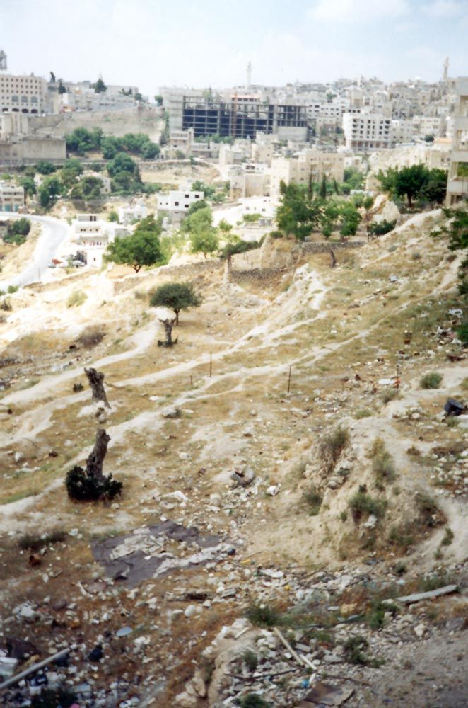 It's a different story on the north side. The transected spire at the uppermost lefthand corner is part of the Church of the Nativity.