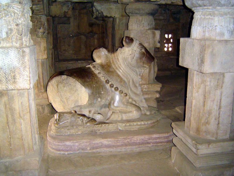 A broken but still elegant Nandi.