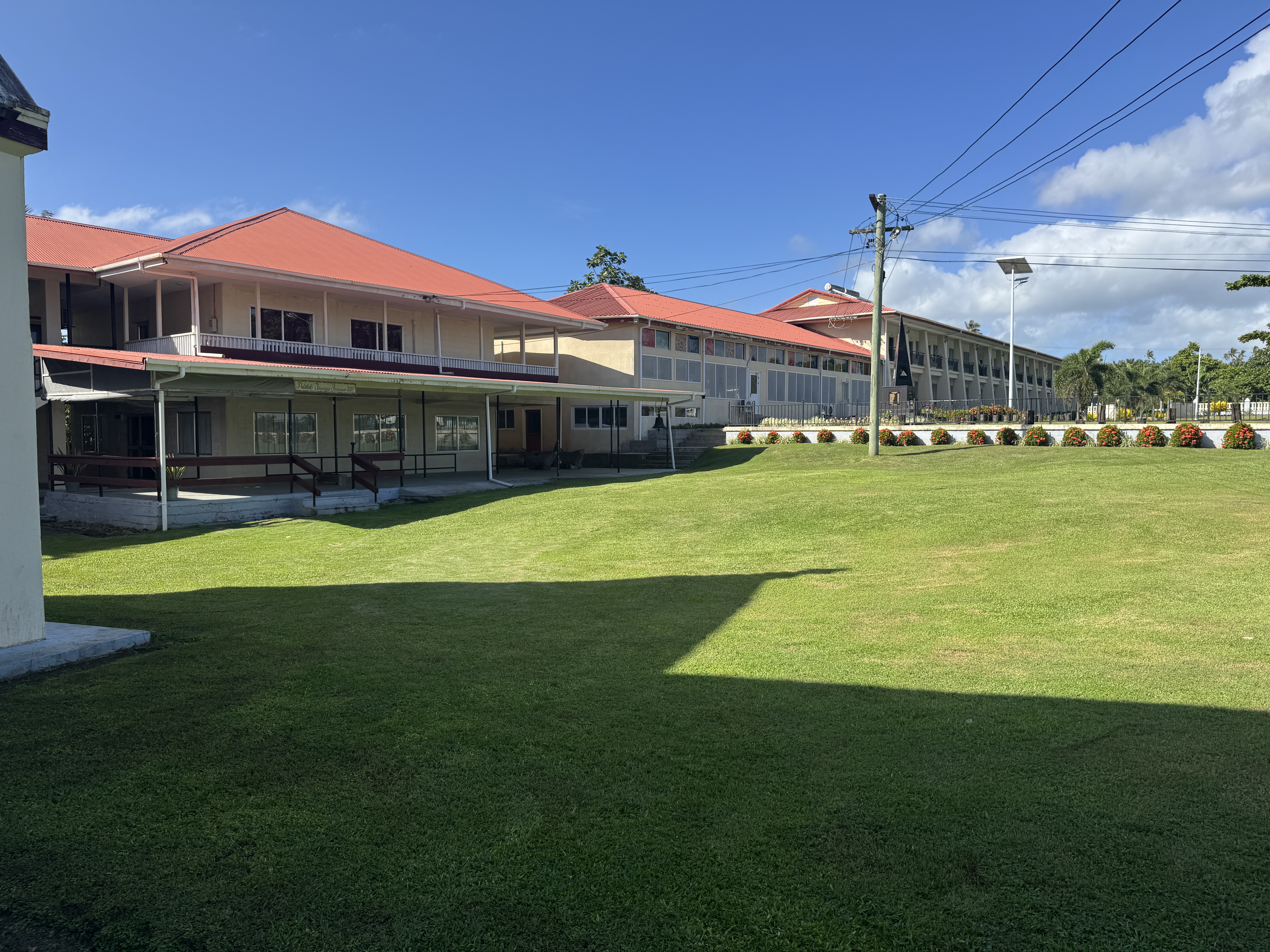 He's described as a "master builder of Pacific Missions."  Here's the Piula Theological College, which adjoins the  church.

https://asiapac